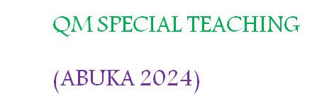 QM- Abuka - 2024 QUANTITATIVE METHODS - SPECIAL TEACHING JULY 2024