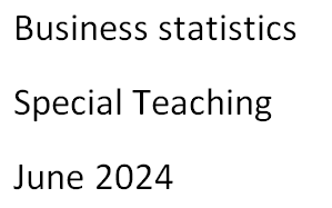 Bstat-special 2024 Business Statistics - Special Teaching